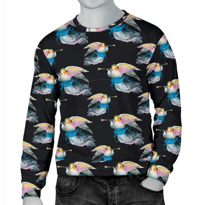 Angel with Wings Beautiful Design Print Men Long Sleeve Sweatshirt