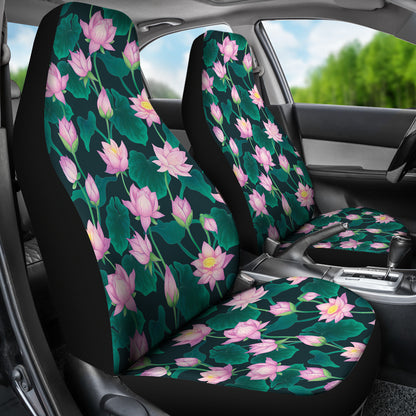 Water Lily Print Design LKS302 Car Seat Covers