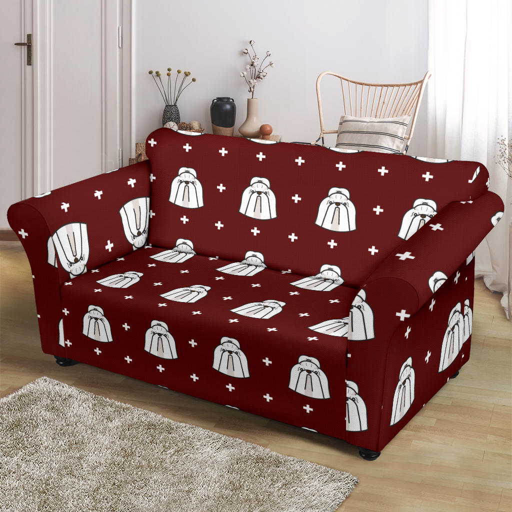 Shih Tzu Print Design LKS301 Loveseat Couch Slipcover