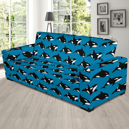 Whale Print Design LKS304 Sofa Slipcover