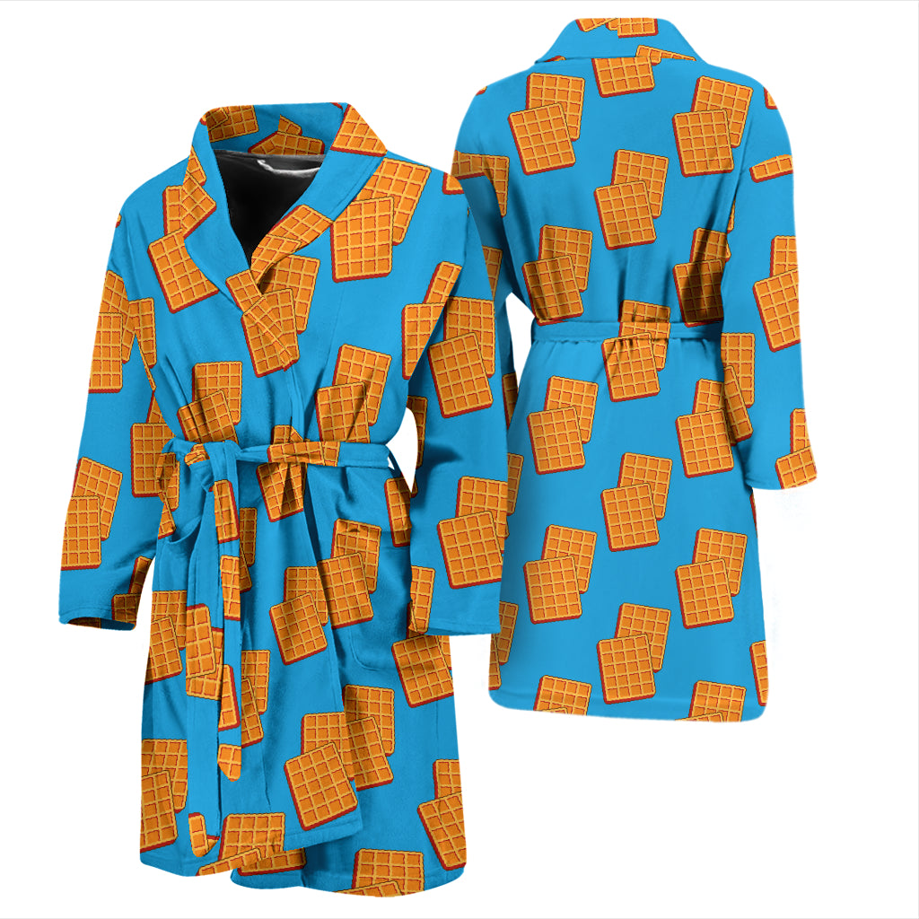 Waffle Print Design LKS304 Men Bathrobe