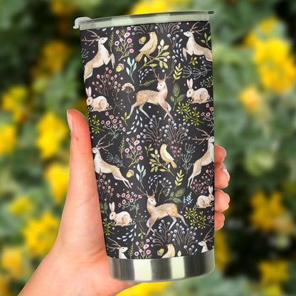Deer Floral Jungle Tumbler