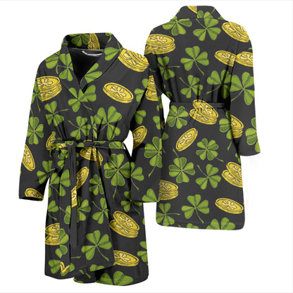 St Patricks Day Print Design LKS305 Men Bathrobe