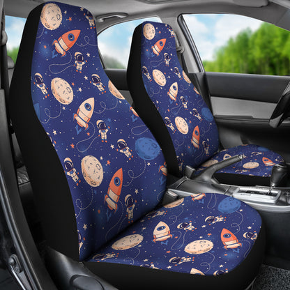 Space Astronaut Rocket Print Design LKS304 Car Seat Covers