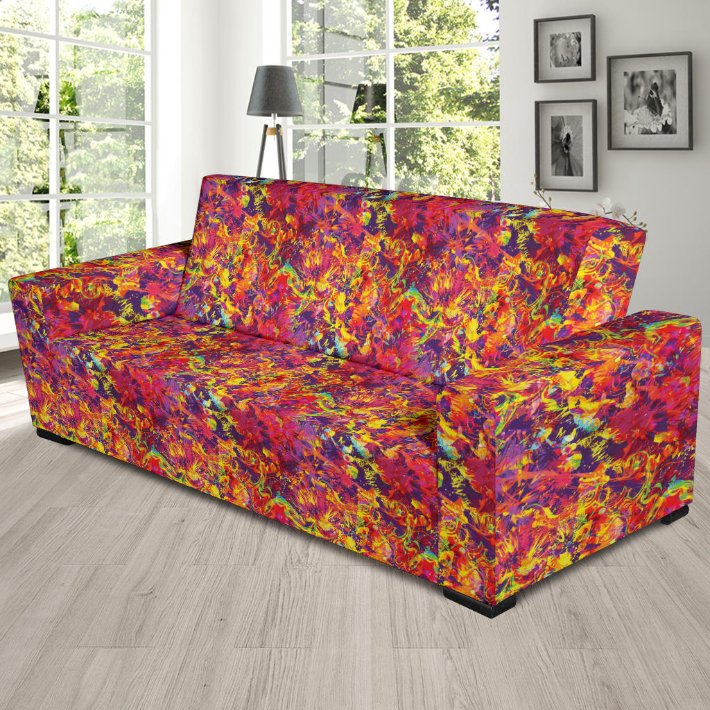 Splatter Print Design LKS303 Sofa Slipcover