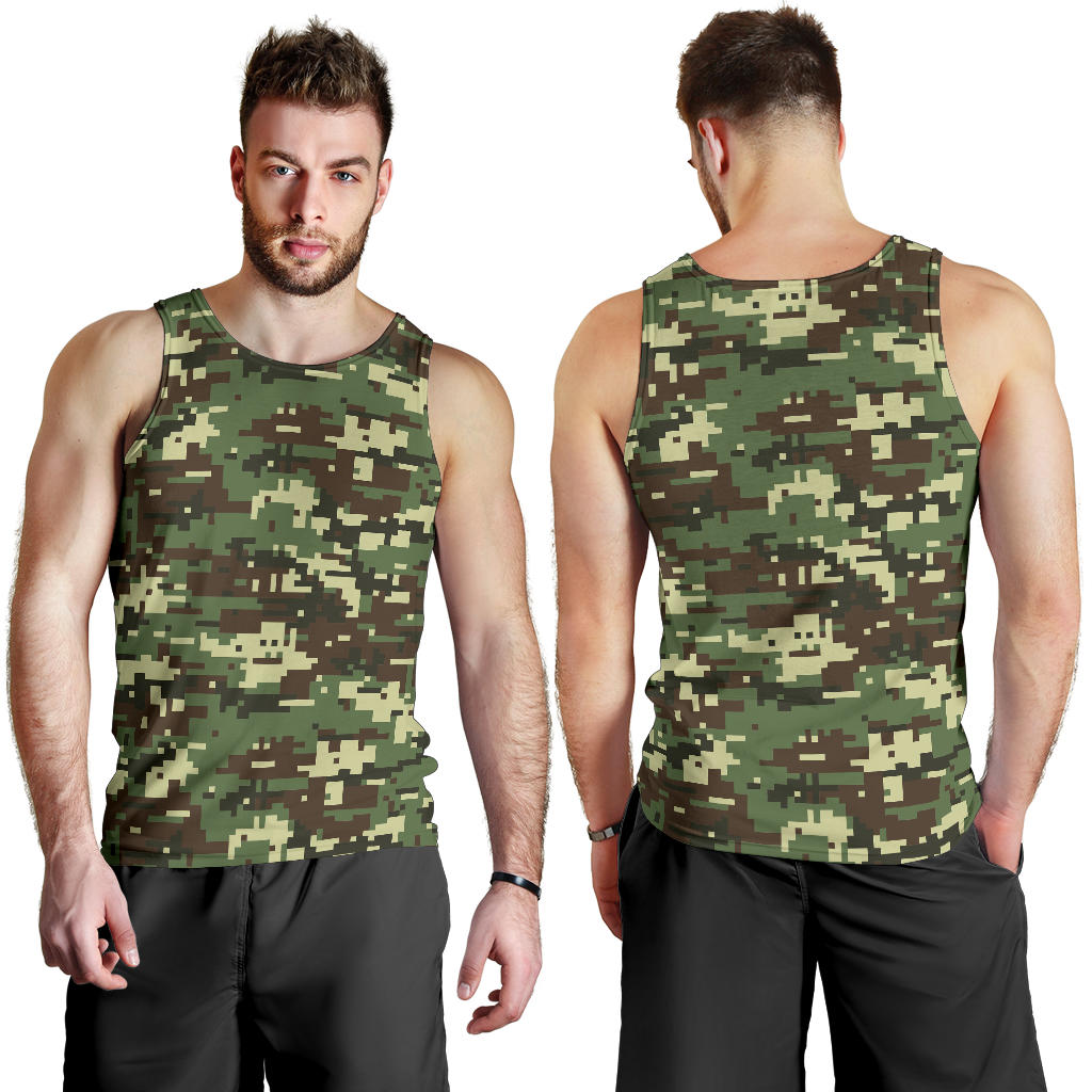 ACU Digital Army Camouflage Men Tank Top