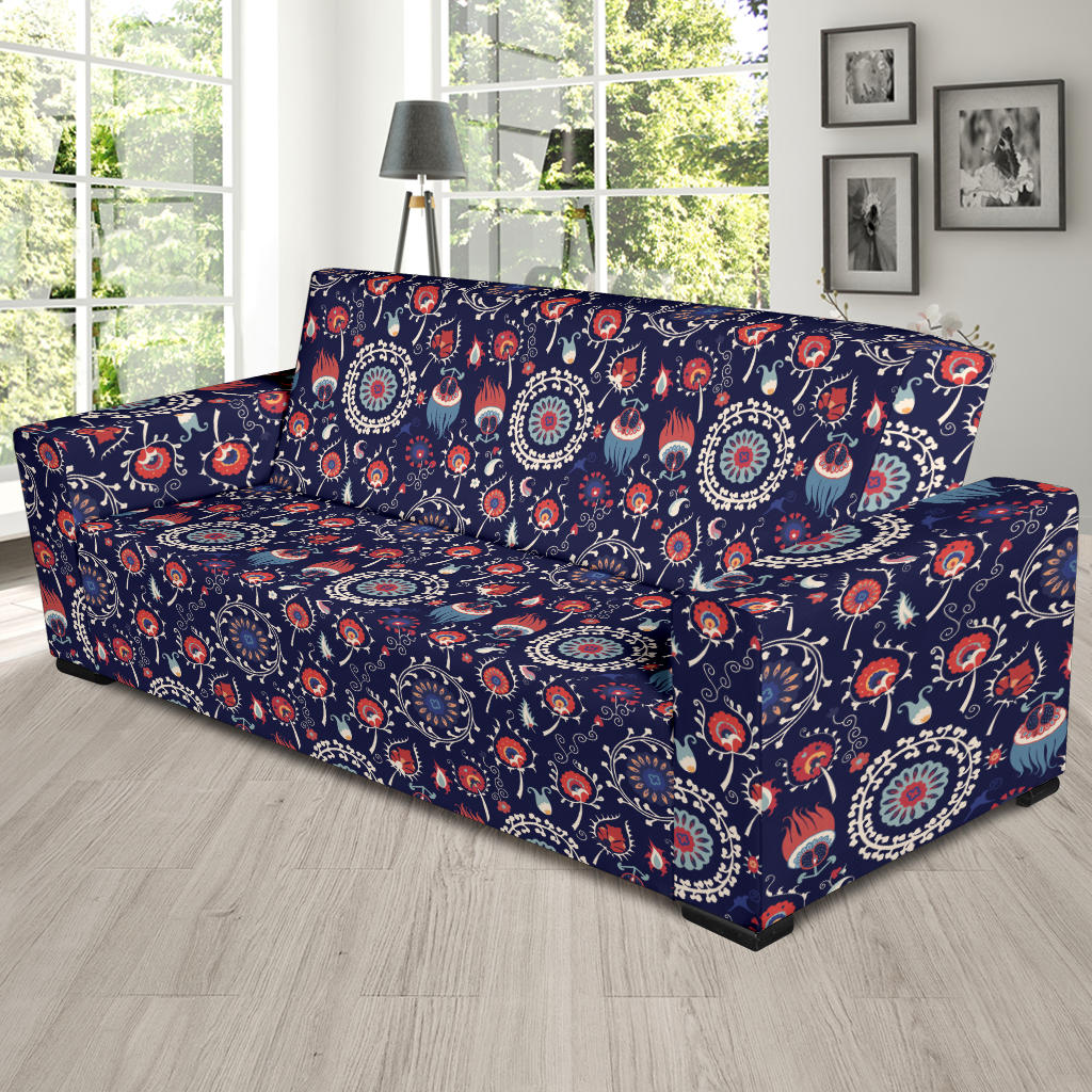 Suzani Print Design LKS305 Sofa Slipcover
