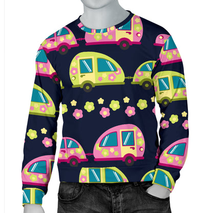 Camper Cute Camping Design No 3 Print Men Long Sleeve Sweatshirt