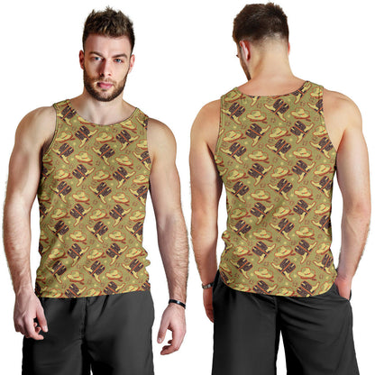 Western Cowboy Themed Men Tank Top
