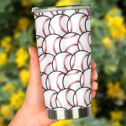 Baseball Pattern Tumbler