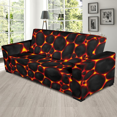 Lava Pattern Print Design 01 Sofa Slipcover