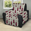 Wine Bottle Pattern Print Recliner Cover Protector