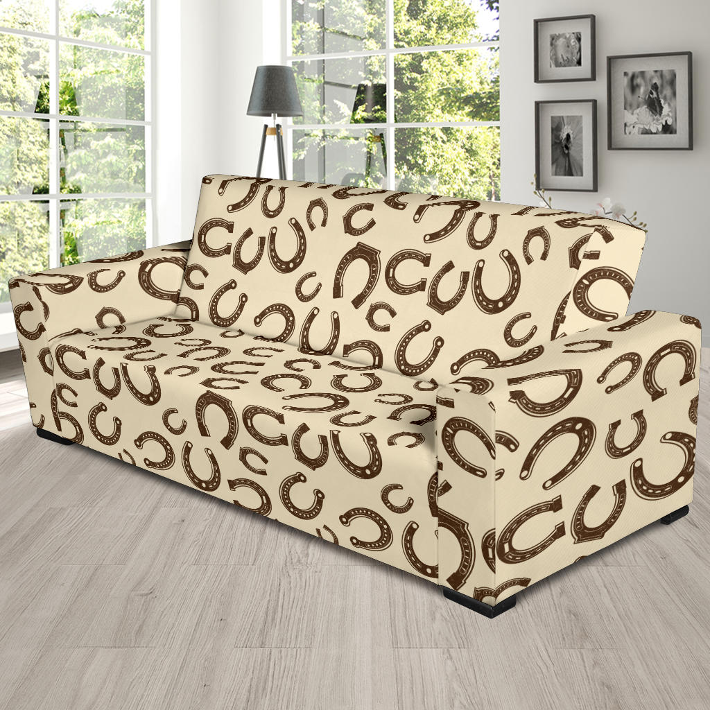 Horseshoe Print Design LKS302 Sofa Slipcover