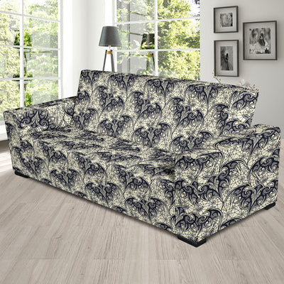 Bat Tribal Pattern Print Design 06 Sofa Slipcover