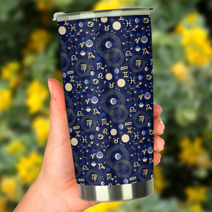ZodiacThemed Design Print Tumbler