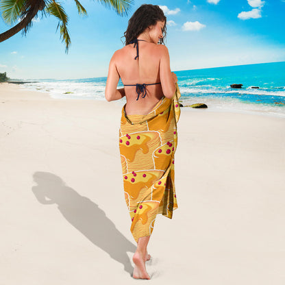Pancake Pattern Print Design A04 Sarong Pareo Wrap