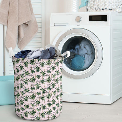 Aloha Beach Pattern Design Themed Print Laundry Basket