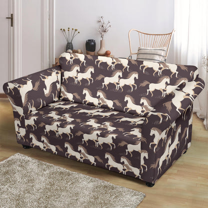 Horse Print Design LKS304 Loveseat Couch Slipcover