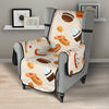 Biscuit Pattern Print Design 01 Armchair Cover Protector