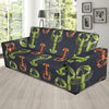 Lobster Pattern Print Design 01 Sofa Slipcover