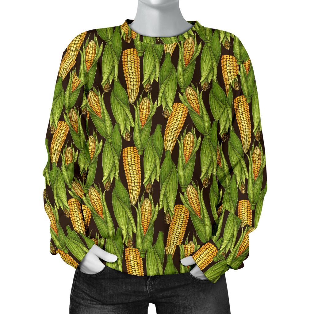 Agricultural Corn cob Print Women Long Sleeve Sweatshirt