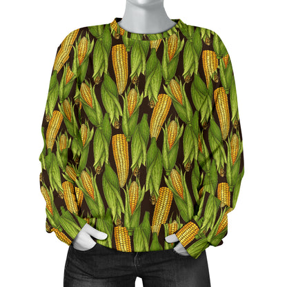 Agricultural Corn cob Print Women Long Sleeve Sweatshirt