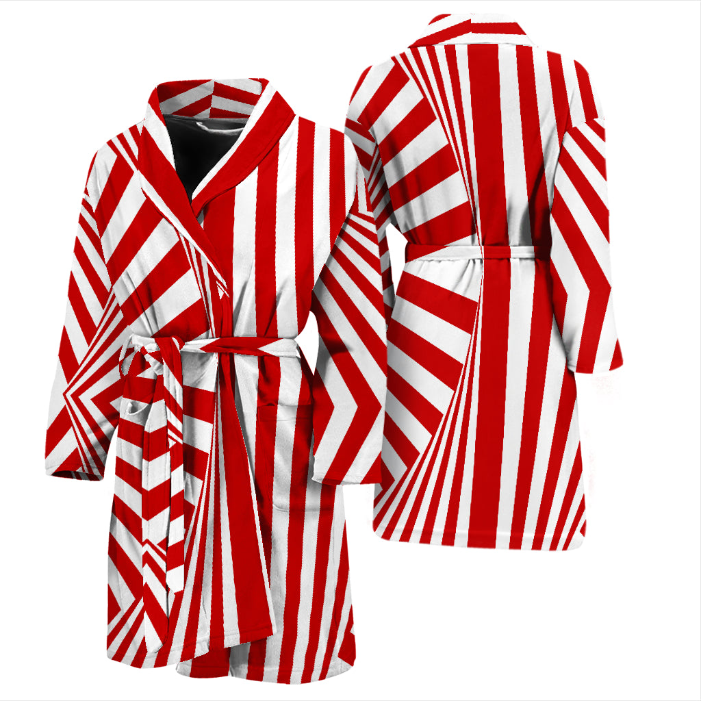 Vortex Print Design LKS304 Men Bathrobe