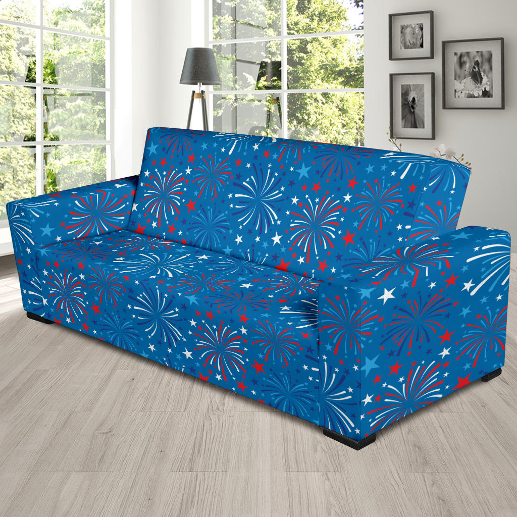 Firework Celebration Print Design LKS304 Sofa Slipcover
