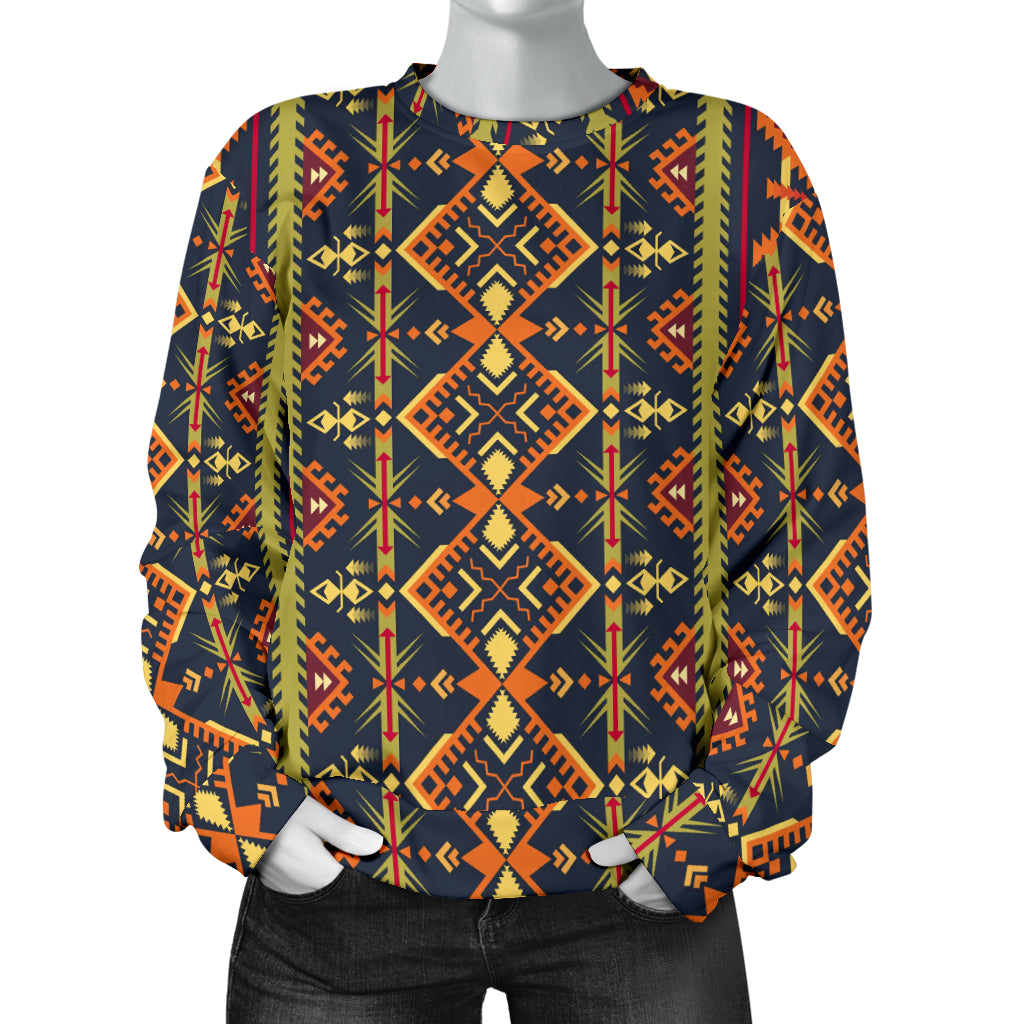 Kente Classic Design African Print Women Long Sleeve Sweatshirt