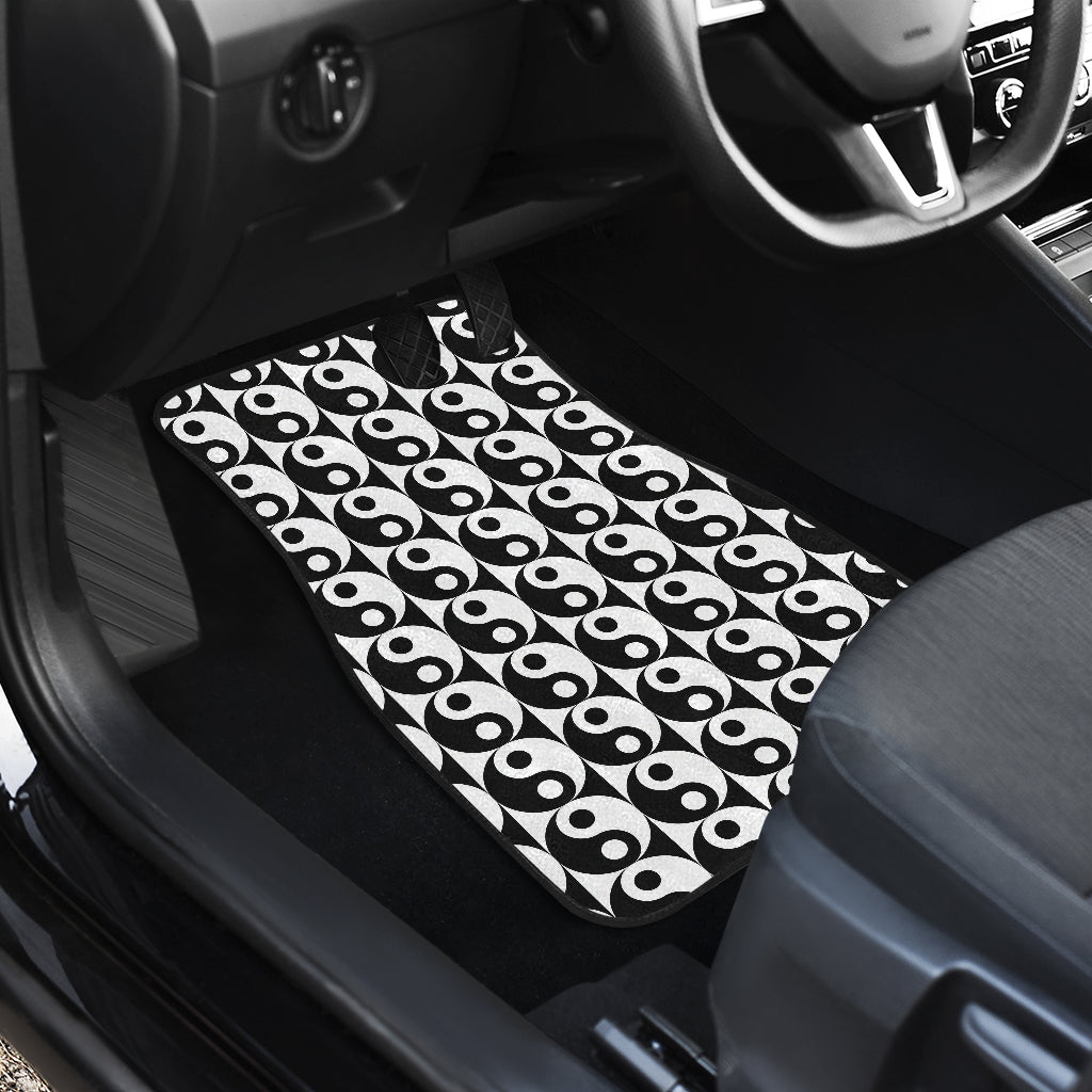 Yin Yang Classic Pattern Design Print Car Floor Mats Front Back