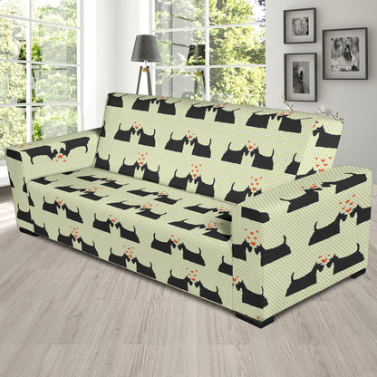 Scottish Terriers Print Design LKS304 Sofa Slipcover