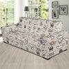 Chihuahua Pattern Print Design 02 Sofa Slipcover