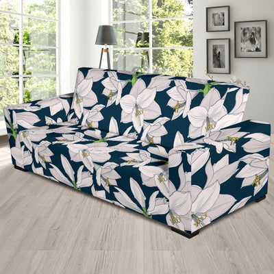 Amaryllis Pattern Print Design 01 Sofa Slipcover