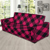 Buffalo check Pink Pattern Print Design 01 Sofa Slipcover