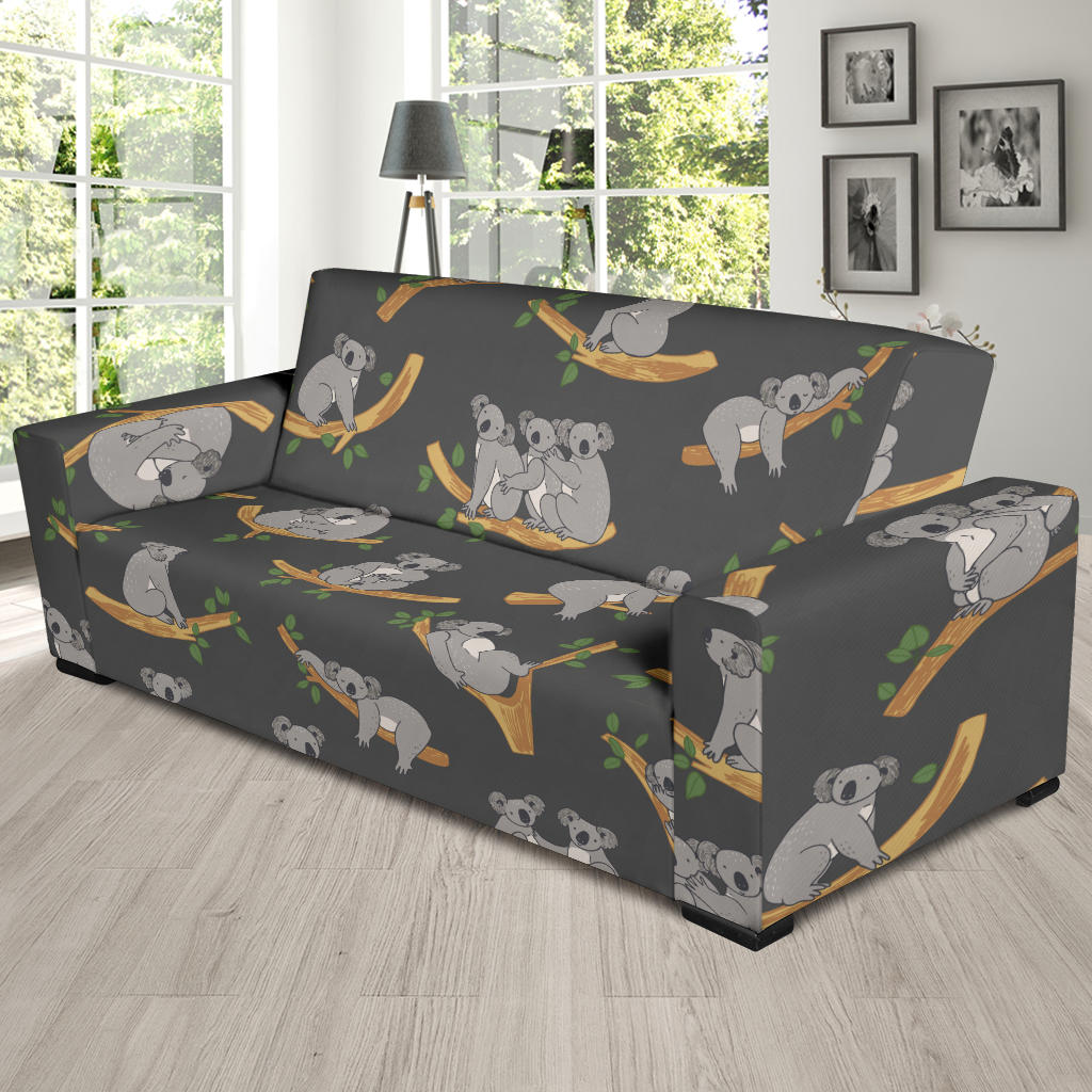 Koala Pattern Print Design 07 Sofa Slipcover