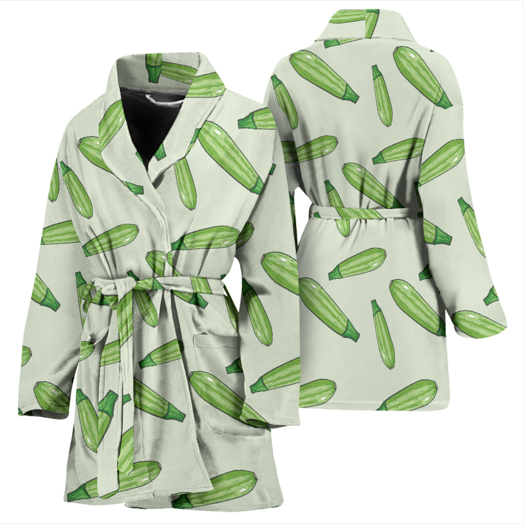 Zucchini Print Design LKS302 Women Bathrobe