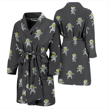 Mummy Print Design LKS305 Men Bathrobe