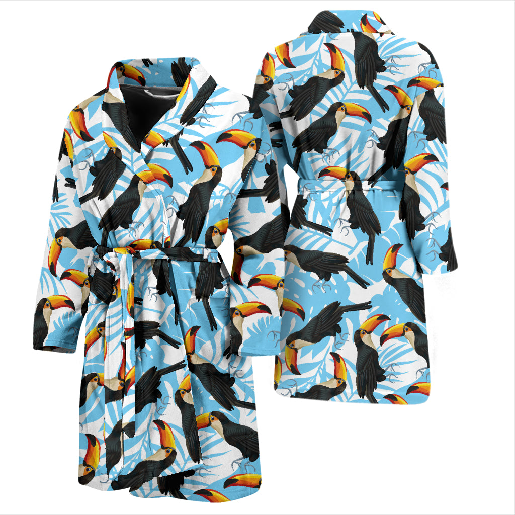 Toucan Print Design LKS303 Men Bathrobe