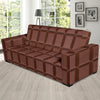 Chocolate Pattern Print Design 03 Sofa Slipcover