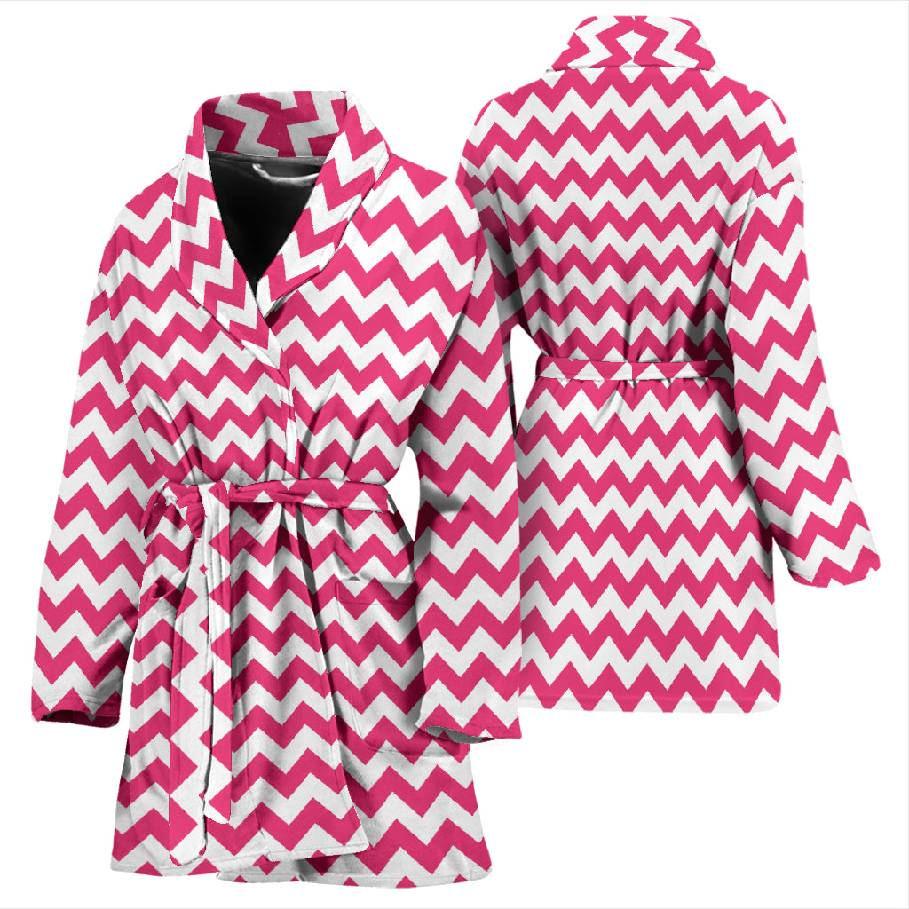 Chevron Print Design LKS402 Women Bathrobe