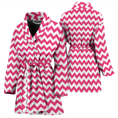 Chevron Print Design LKS402 Women Bathrobe