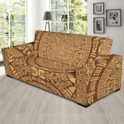 Mayan Pattern Print Design 01 Sofa Slipcover