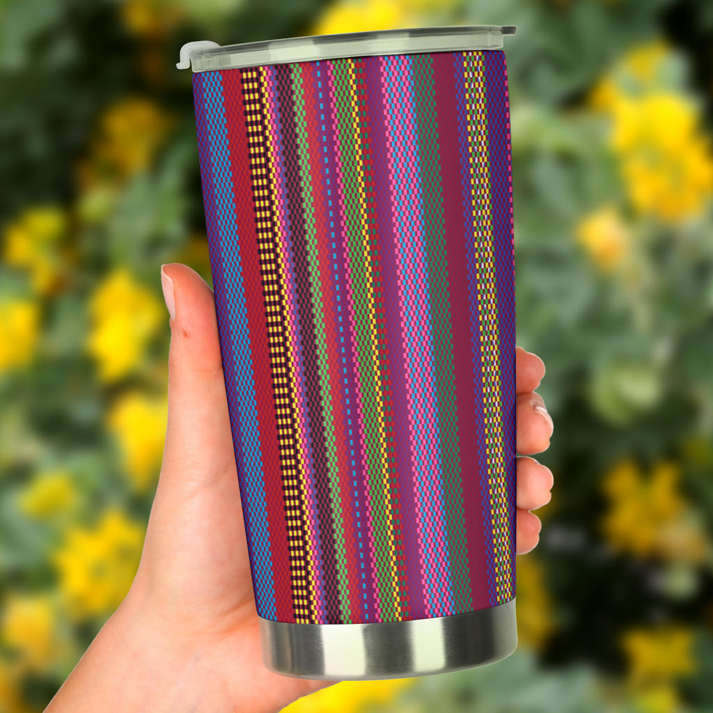 Serape Stripe Print Tumbler