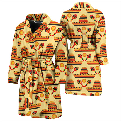 Maracas Print Design LKS403 Men Bathrobe