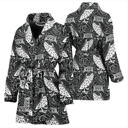 Tribal Pattern Print Design LKS308 Women Bathrobe