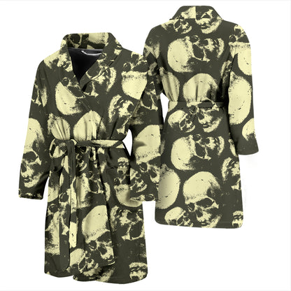 Skull Print Design LKS302 Men Bathrobe