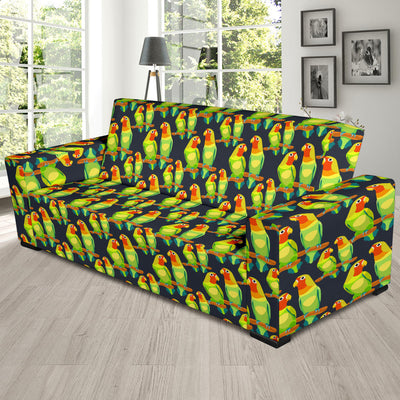 Lovebird Pattern Print Design 01 Sofa Slipcover