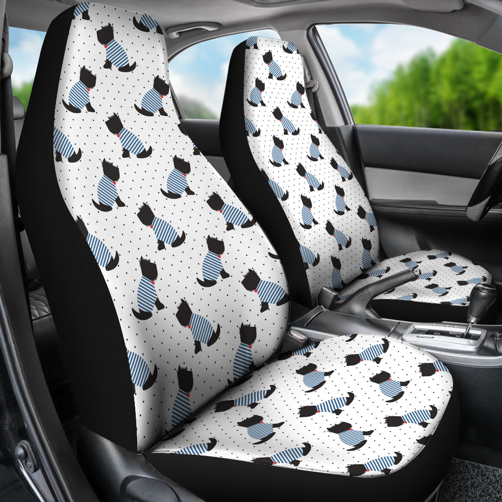 Scottish Terriers Print Design LKS3013 Car Seat Covers