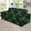 Plaid Green Pattern Print Design A05 Sofa Slipcover