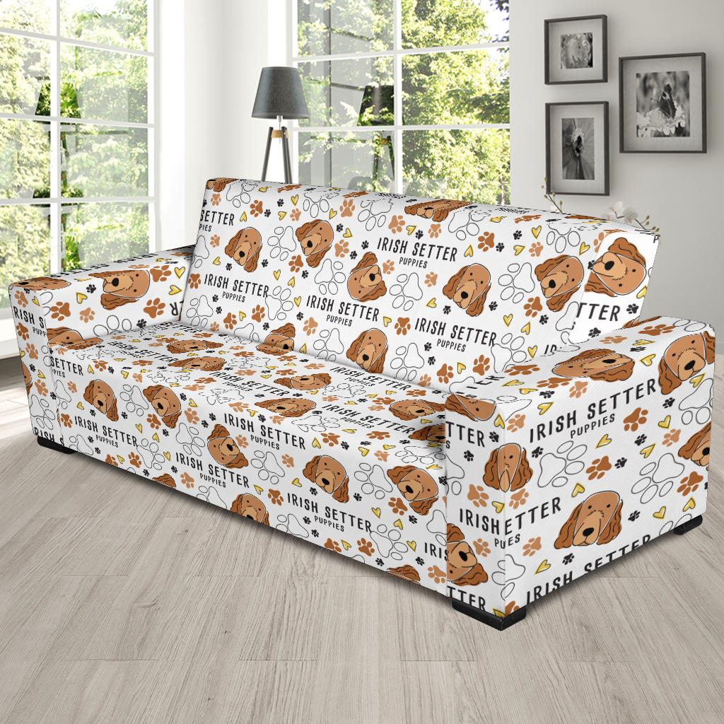 Setters Irish Print Design LKS301 Sofa Slipcover